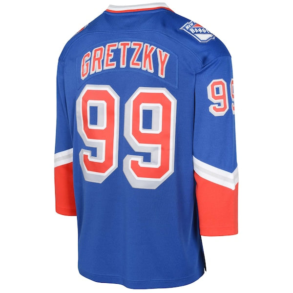 Wayne Gretzky New York Rangers  Youth 1996/97   Blue Line Player Jersey