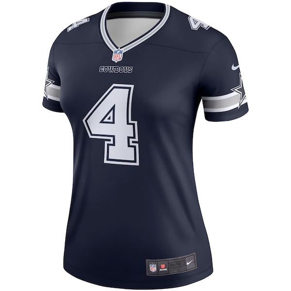 Dak Prescott Dallas Cowboys Nike Women's Legend Player Jersey - Navy/White