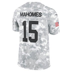 Patrick Mahomes Kansas City Chiefs Nike 2024 Salute to Service Limited Jersey - Arctic Camo