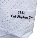 Cal Ripken Jr. Baltimore Orioles 1985 Authentic Cooperstown Collection Mesh Batting Practice Jersey - White