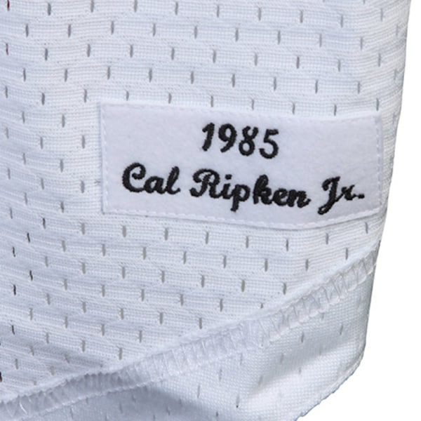 Cal Ripken Jr. Baltimore Orioles 1985 Authentic Cooperstown Collection Mesh Batting Practice Jersey - White