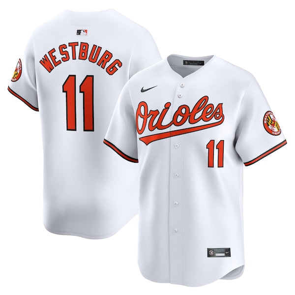 Jordan Westburg Baltimore Orioles Nike Home Limited Player Jersey - White