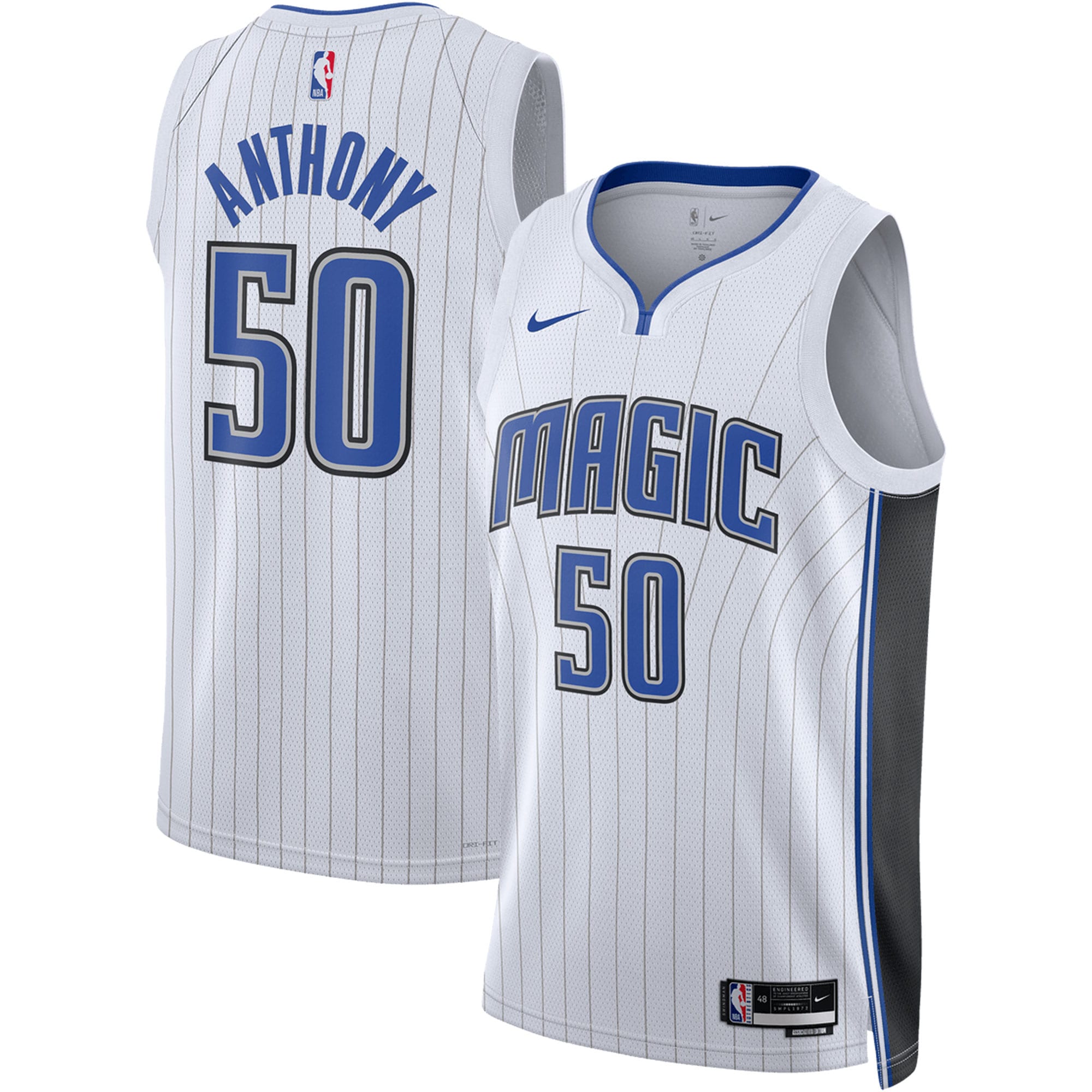 Cole Anthony Orlando Magic Nike Unisex Swingman Jersey - Icon Edition - Black/White