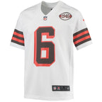 Baker Mayfield Cleveland Browns Nike Youth 1946 Collection Alternate Game Jersey - White/Brown