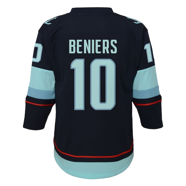 Matty Beniers Seattle Kraken Youth Alternate Replica Player Jersey - Navy