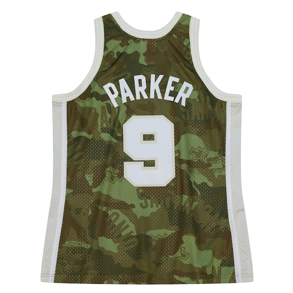 Tony Parker San Antonio Spurs Hardwood Classics 2000/01 Ghost Green Swingman Jersey - Camo