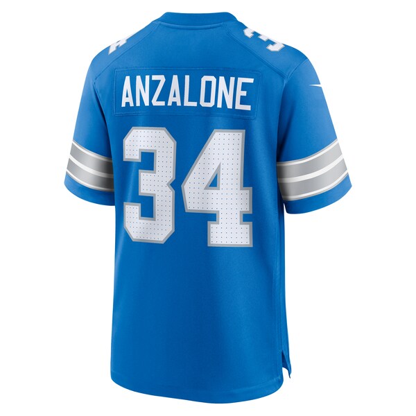 Alex Anzalone Detroit Lions Nike Game Jersey - Blue/Black
