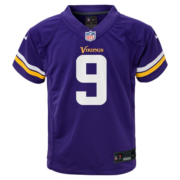 J.J. McCarthy Minnesota Vikings Nike Toddler Game Jersey - Purple