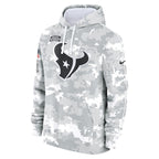 Houston Texans Nike 2024 Salute to Service Club Fleece Pullover Hoodie - Arctic Camo