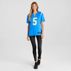 Trey Lance Los Angeles Chargers Nike Women's Team Game Jersey -  Powder Blue