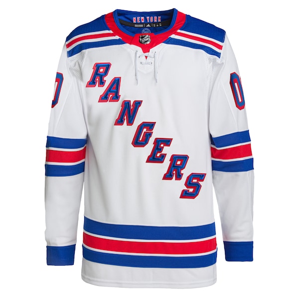 New York Rangers adidas  Away  Primegreen Authentic Custom Jersey - White