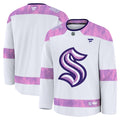 Seattle Kraken  2024 Hockey Fights Cancer Practice Jersey - White