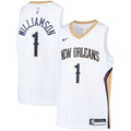Zion Williamson New Orleans Pelicans Nike Youth Swingman Player Jersey - Association Edition - White/Navy
