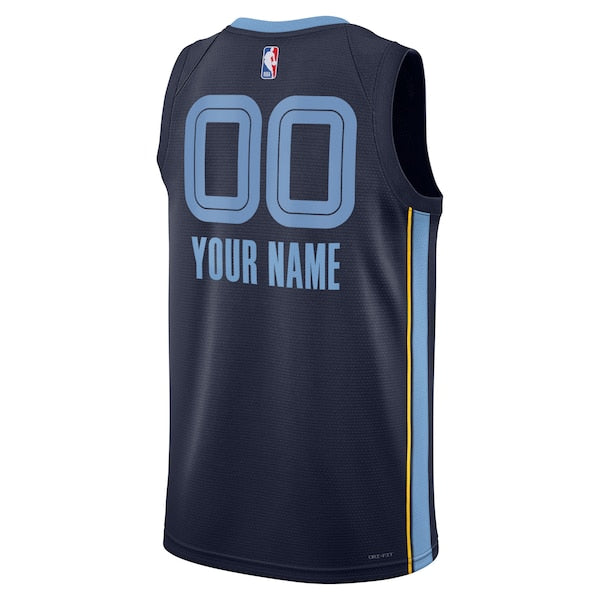 Memphis Grizzlies Nike Unisex Swingman Custom Jersey Navy - Icon Edition