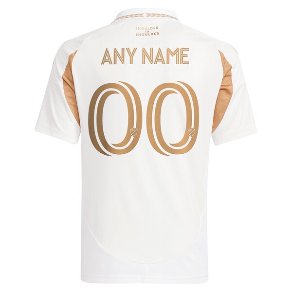 LAFC adidas Youth 2025 Secondary Replica Custom Jersey - White