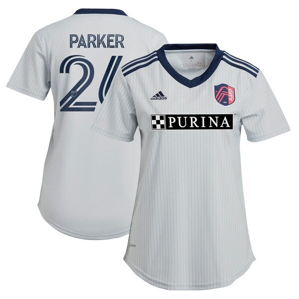 Tim Parker St. Louis City SC adidas Women's 2024 The Spirit Kit Replica Jersey - Gray