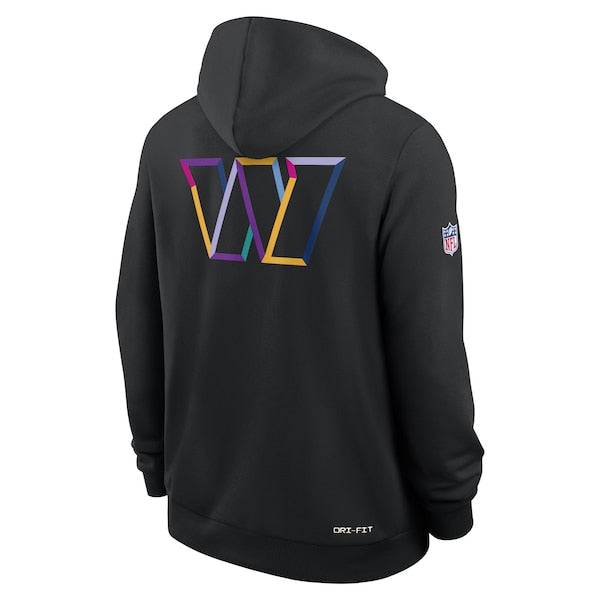Washington Commanders Nike 2025 NFL Crucial Catch Sideline Standard Issue Dri-FIT Hoodie - Black