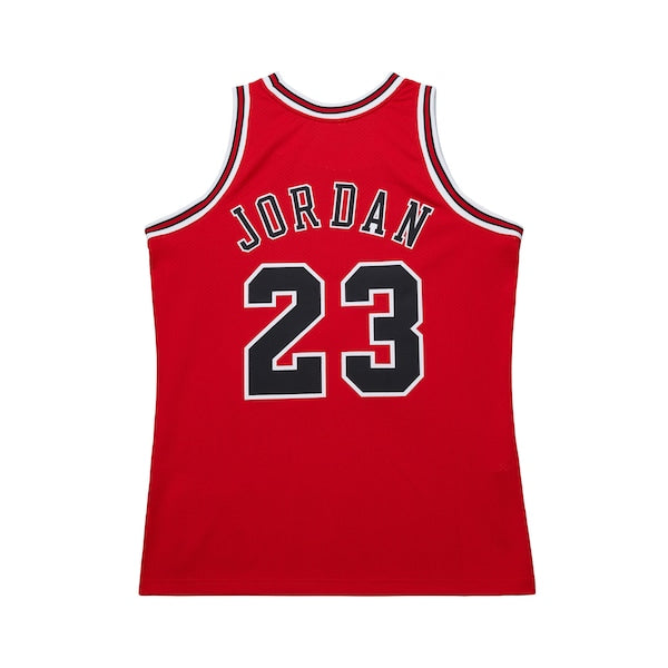 Michael Jordan Chicago Bulls  1996/97 Throwback Authentic Jersey - Red