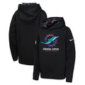 Miami Dolphins Nike Youth 2024 NFL Crucial Catch Pullover Hoodie - Black