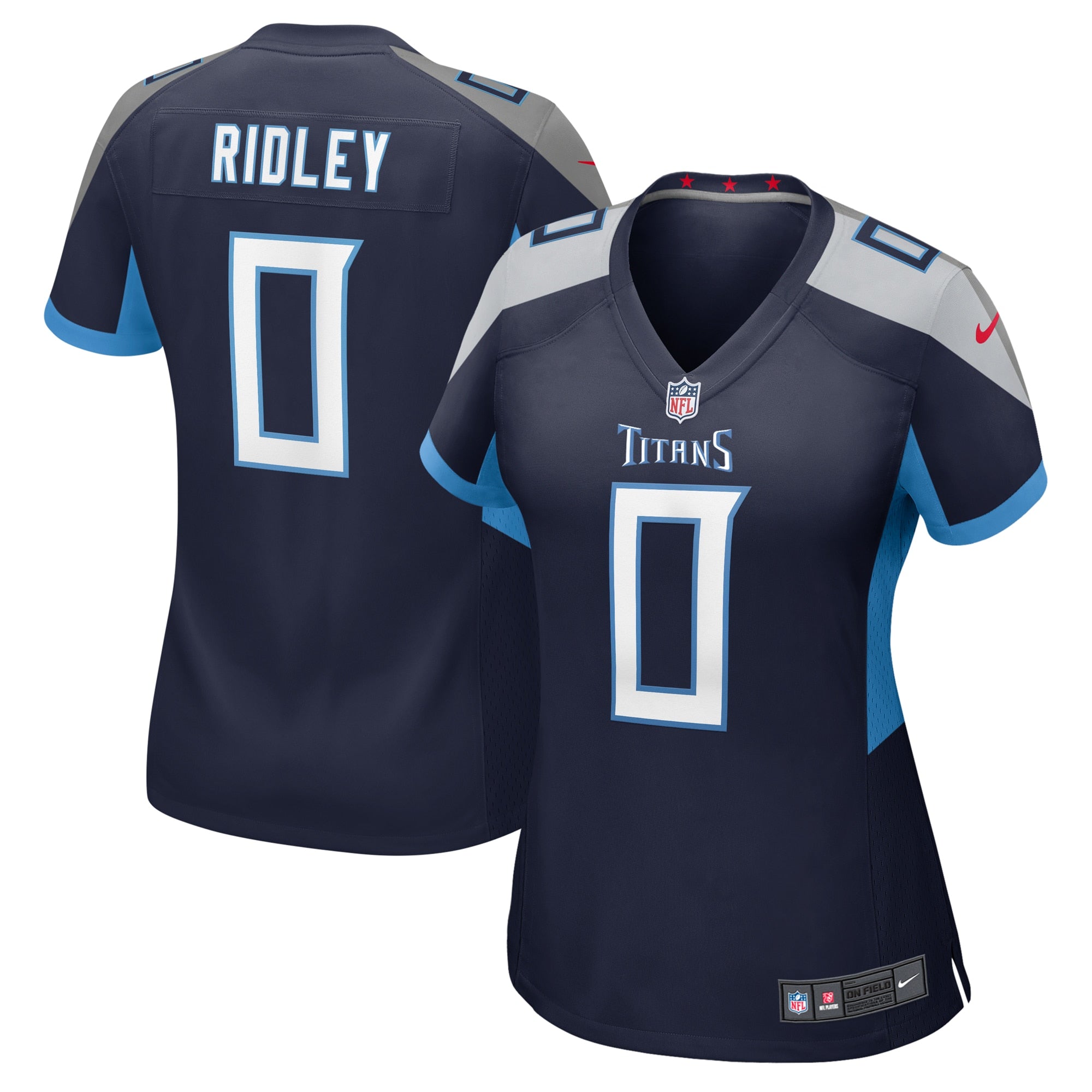 Calvin Ridley Tennessee Titans Nike Women's Team Game Jersey -  Light Blue/Navy