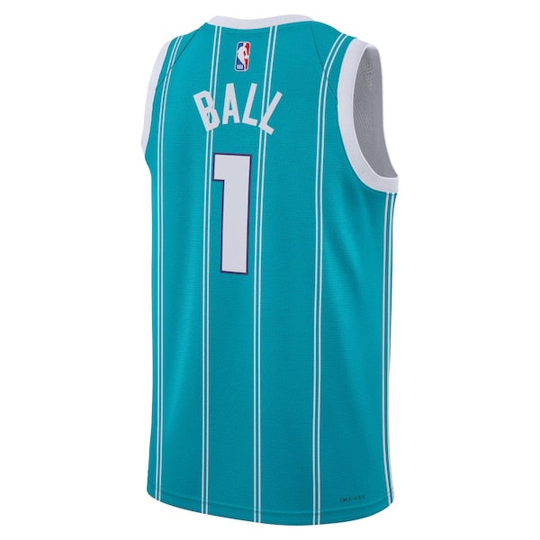 LaMelo Ball Charlotte Hornets Jordan Brand Unisex Swingman Jersey - Icon Edition - Teal/White