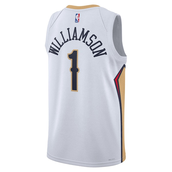 Zion Williamson New Orleans Pelicans Nike Unisex Swingman Jersey - Association Edition - White/Navy
