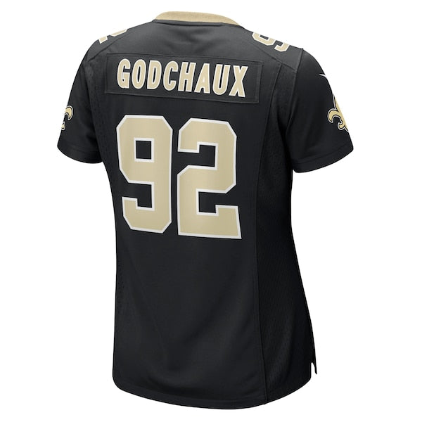Davon Godchaux New Orleans Saints Nike Women's Team Game Jersey -  Black