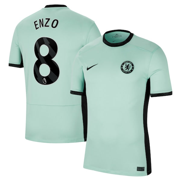 Enzo Fernández Chelsea Nike 2023/24 Third Stadium Replica Player Jersey - Mint/Blue/Navy