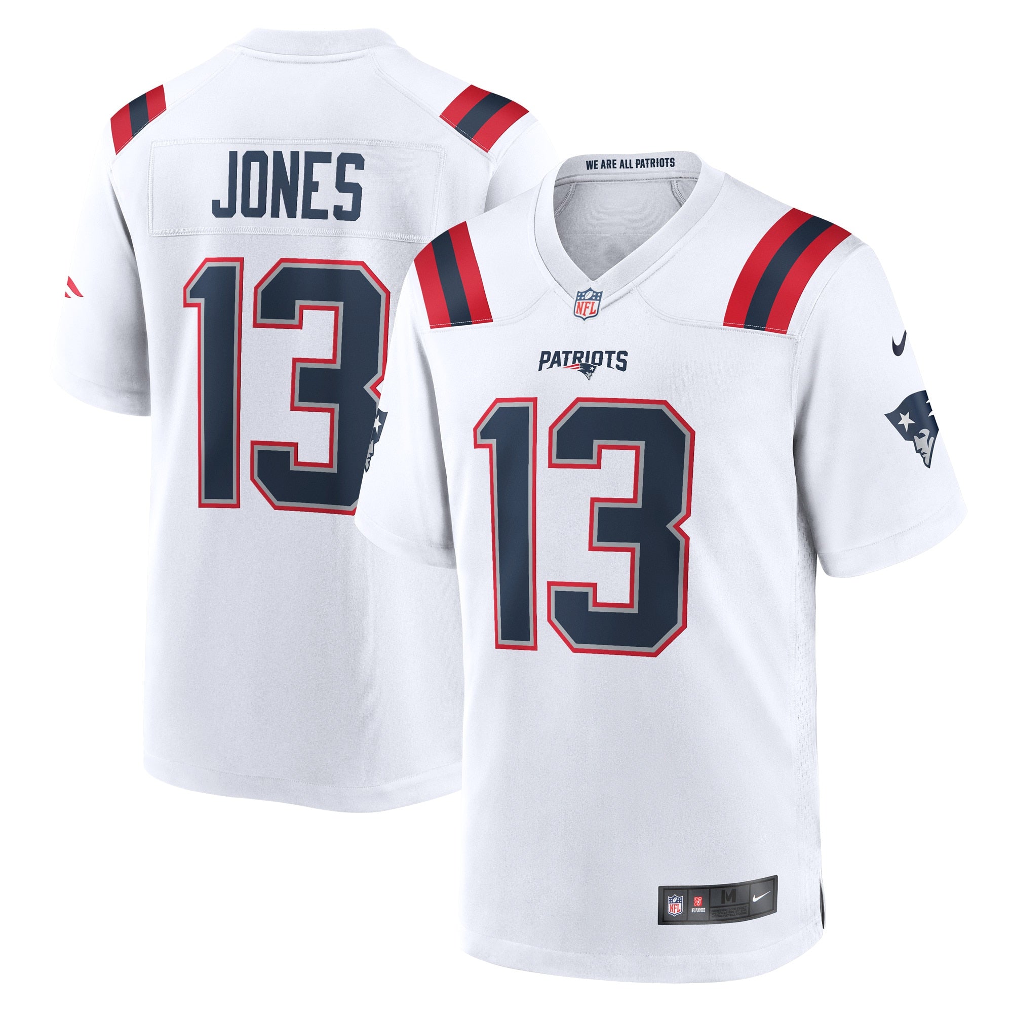 Jack Jones New England Patriots Nike Game Player Jersey - Navy/White