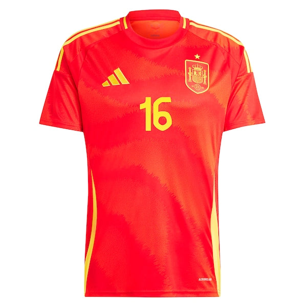 Rodrigo Spain National Team adidas 2024 Home Replica Jersey - Scarlet