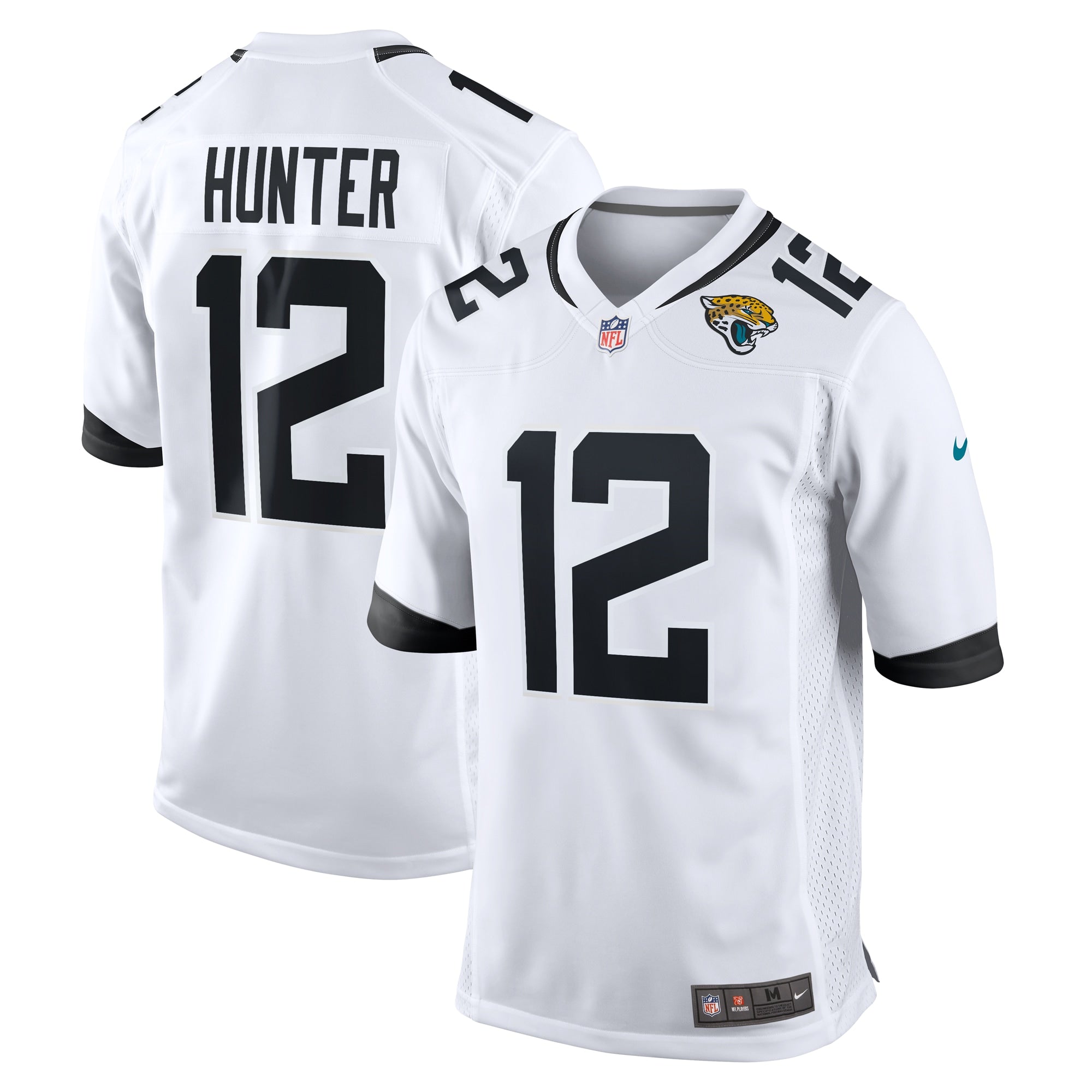 Travis Hunter Jacksonville Jaguars Nike 2025 NFL Draft First Round Pick Game Jersey - Teal/Black/White