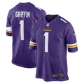 Shaquill Griffin Minnesota Vikings Nike Team Game Jersey -  Purple