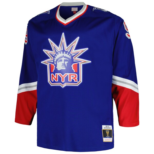 Wayne Gretzky New York Rangers Big & Tall Blue Line Player Jersey - Blue