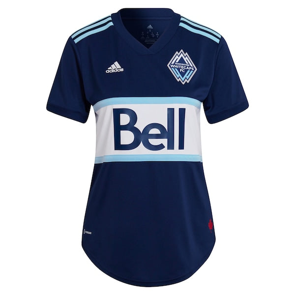 Vancouver Whitecaps FC adidas Women's 2022 The Hoop x This City Replica Blank Jersey - Blue