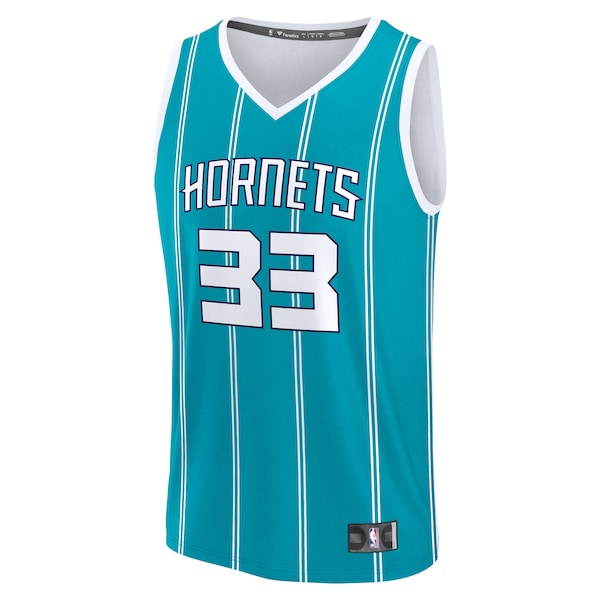 Liam McNeeley Charlotte Hornets  Youth Fast Break Replica Jersey - Teal - Icon Edition