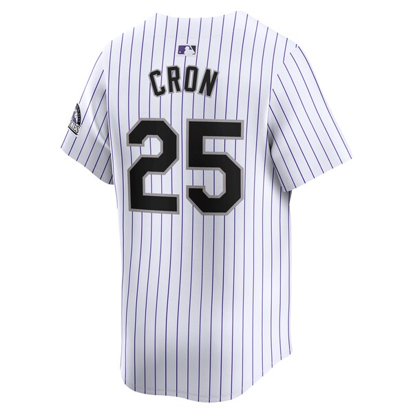 CJ Cron Colorado Rockies Nike Home Limited Player Jersey - White