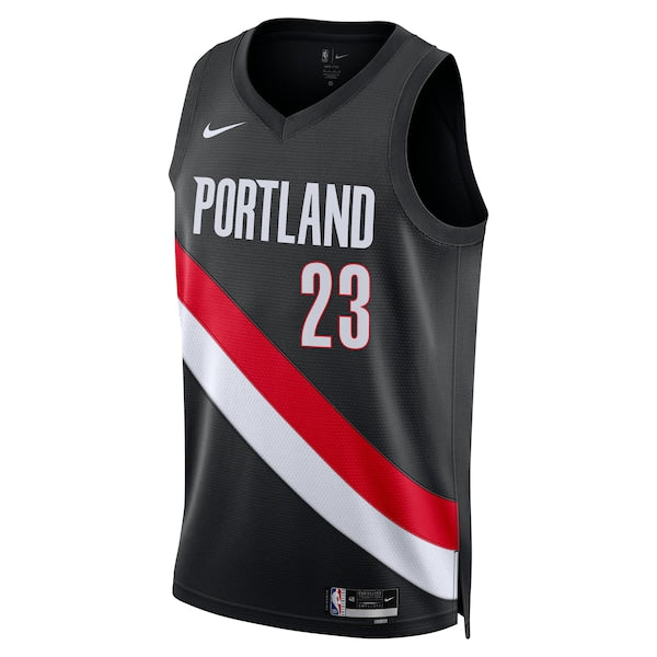 Donovan Clingan Portland Trail Blazers Nike Unisex Swingman Jersey - Icon Edition - Black