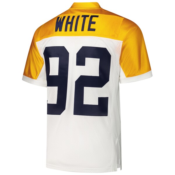 Reggie White Green Bay Packers 1994  Authentic Throwback Retired Player Jersey - White