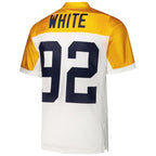 Reggie White Green Bay Packers 1994  Authentic Throwback Retired Player Jersey - White