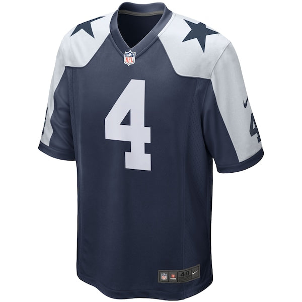 Dak Prescott Dallas Cowboys Nike Alternate Game Team Jersey - Navy/White