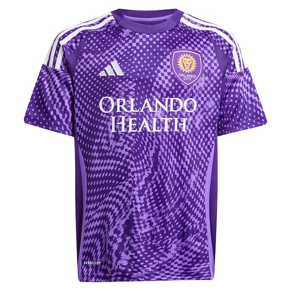 Robin Jansson Orlando City SC adidas Youth 2025 Perfect Storm Replica Player Jersey - Purple