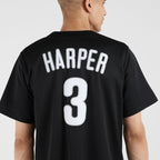 Bryce Harper Philadelphia Phillies Nike Lights Out Replica Player Jersey - Black