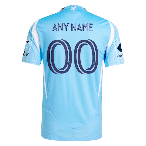 New York City FC adidas 2025 The Excelsior Kit Authentic Custom Jersey - Light Blue