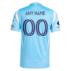 New York City FC adidas 2025 The Excelsior Kit Authentic Custom Jersey - Light Blue