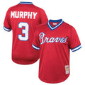 Dale Murphy Atlanta Braves Youth Cooperstown Collection Mesh Batting Practice Jersey - Red