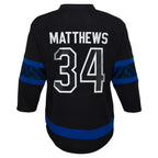 Auston Matthews Toronto Maple Leafs Youth Alternate Replica Player Jersey - Black/Blue