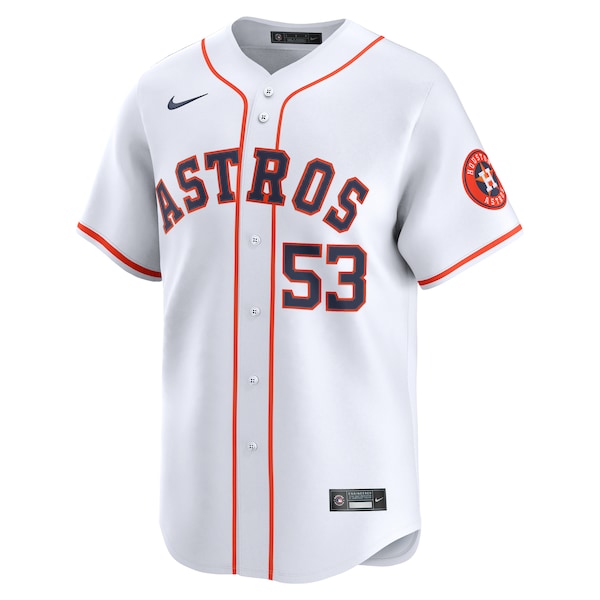 Cristian Javier Houston Astros Nike Home Limited Player Jersey - White