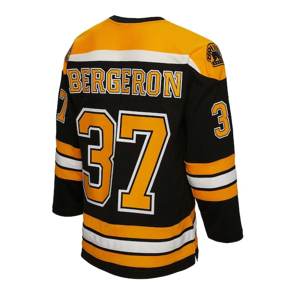 Patrice Bergeron Boston Bruins Big & Tall 2010 Alternate Captain Patch Blue Line Player Jersey - Black