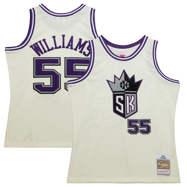 Jason Williams Sacramento Kings  Chainstitch Swingman Jersey - Cream