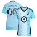 Minnesota United FC adidas Women's 2025 CONVERGENCE Replica Custom Jersey - Blue